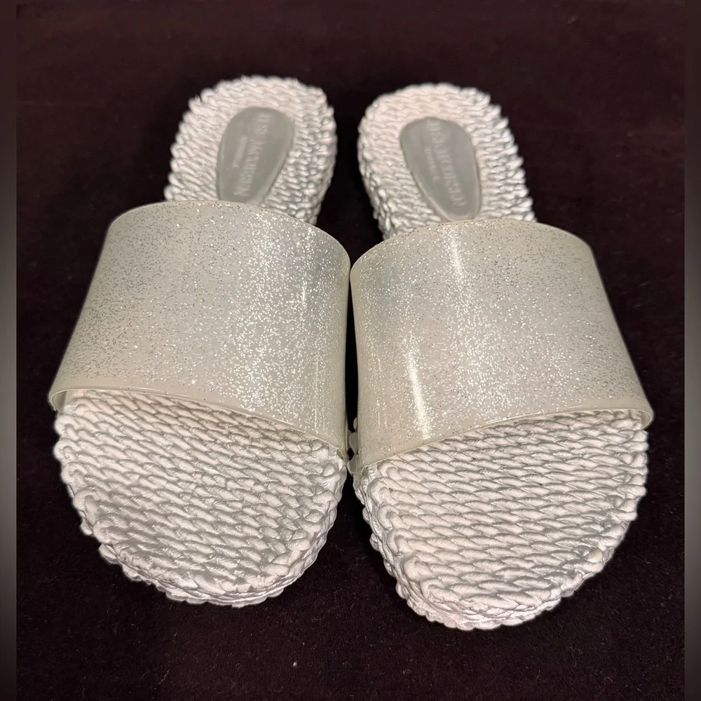 Ilse Jacobsen Women's Textured Silver Sandals